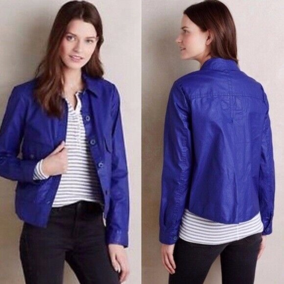 ANTHROPOLOGIE Hei Hei coated swing jkt/NEW in bag